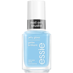 essie Nail Art Studio Jelly Gloss Sky Jelly, botella azul translúcido para un look jugoso