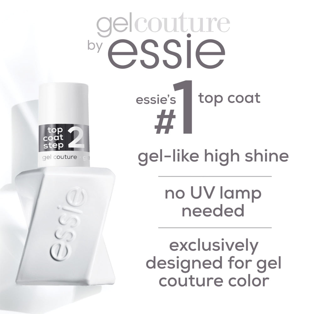 Essie Gel Couture se retira con quitaesmalte común sin frotar ni raspar.