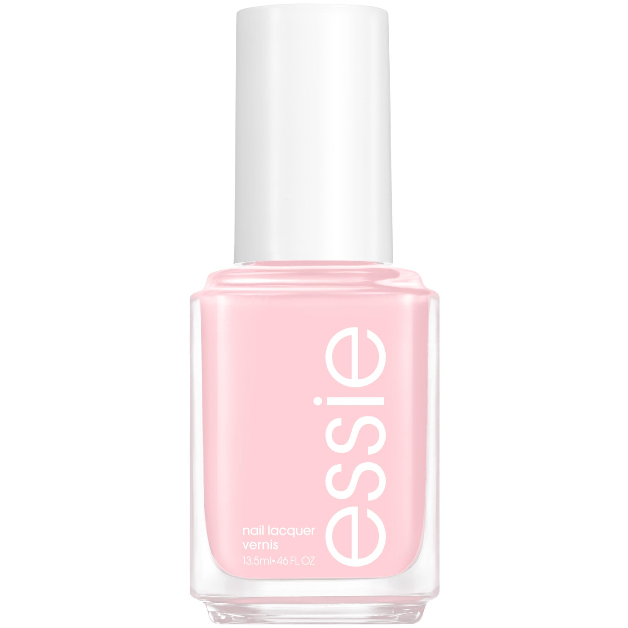 essie Sugar Daddy: botella frontal con tono rosa claro y acabado brillante.