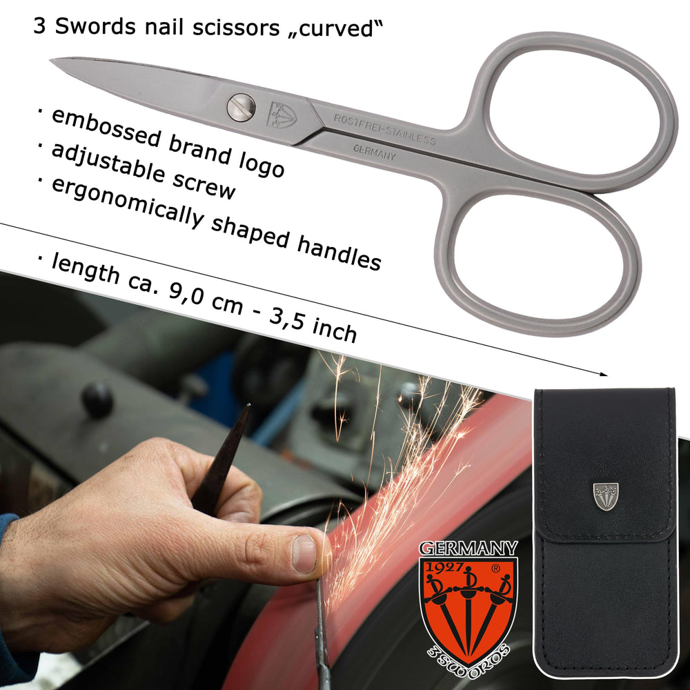 3 Swords Germany con estuche incluido para almacenamiento seguro.