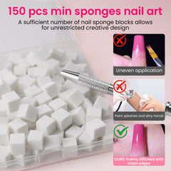 ESUOHYM esponjas-uñas-alta-densidad: material suave y resistente.