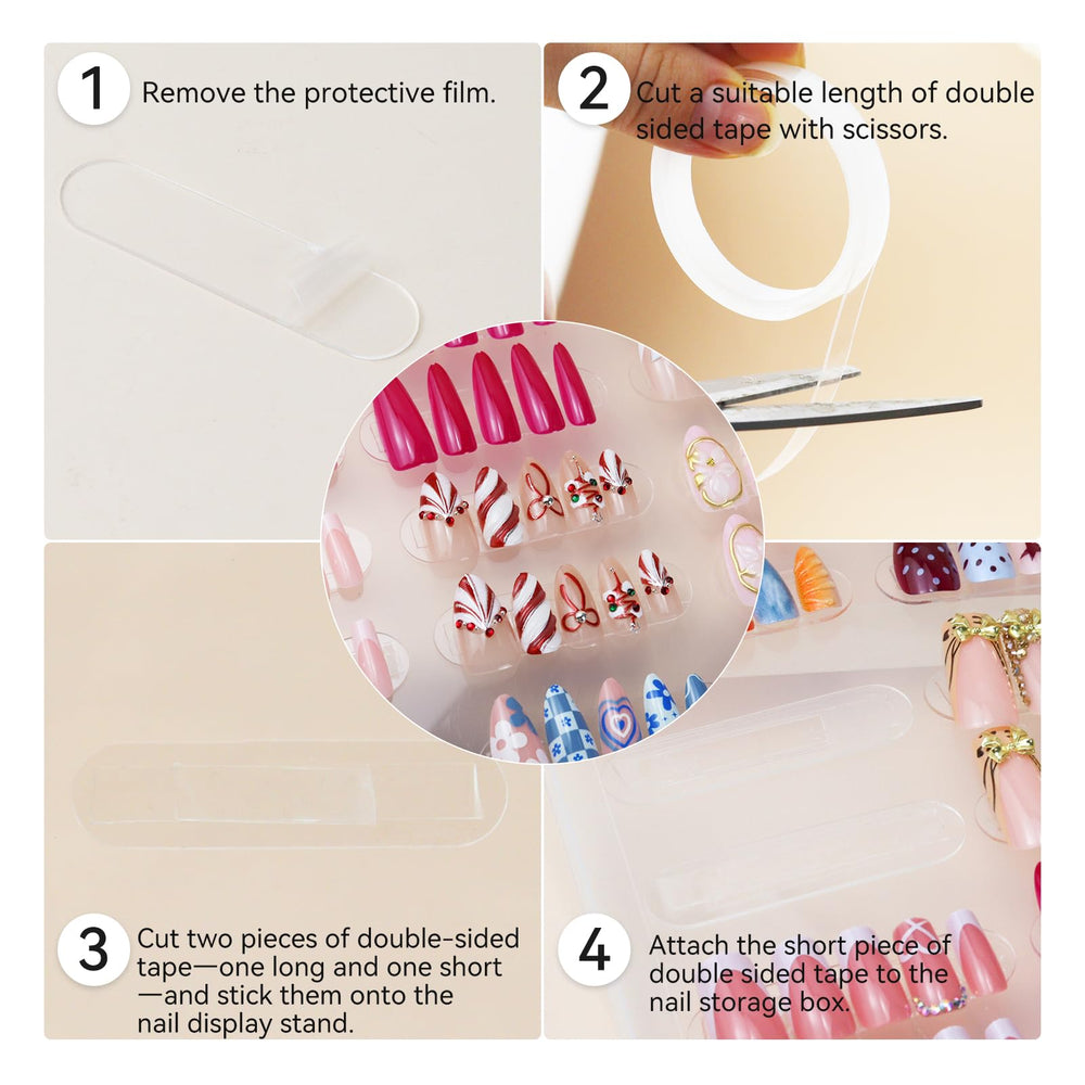ESUOHYM estuche aurora para almacenar uñas con protección
