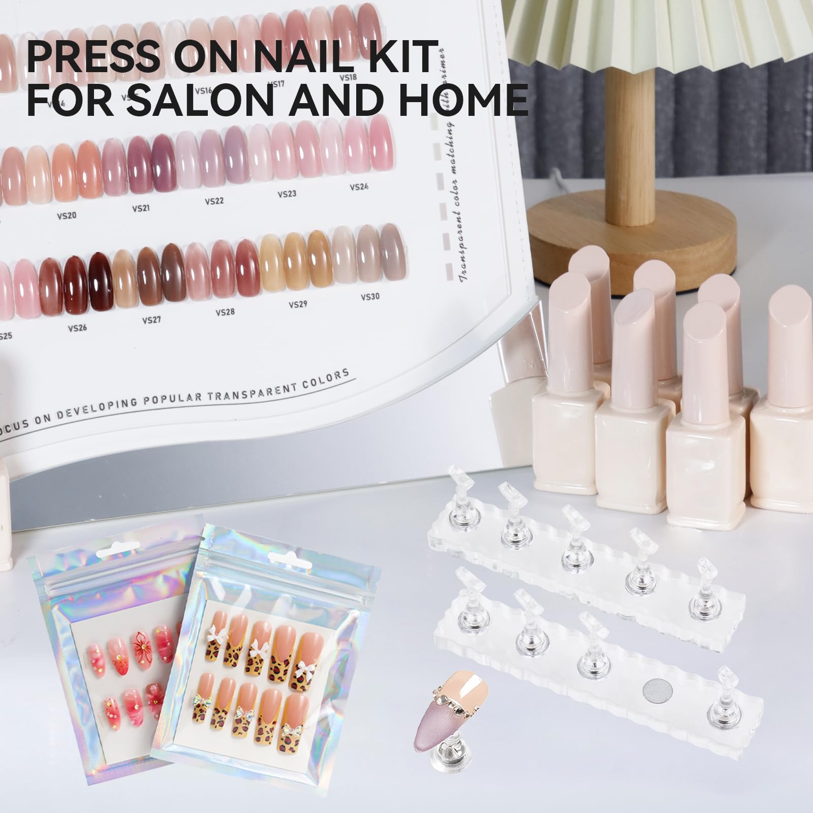 ESUOHYM kit compacto para diseño y almacenamiento de uñas