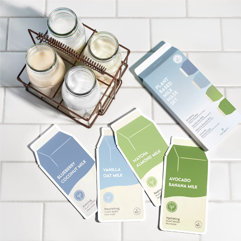 ESW Beauty mascarilla con aguacate y matcha, textura cremosa para el cuidado diario.