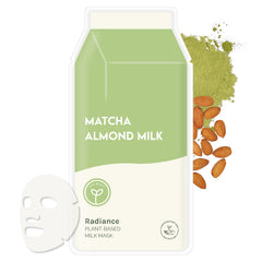 ESW Beauty Matcha Almond Milk, empaque compostable para rutina de cuidado diario.