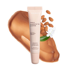 ESW Beauty Vanilla Almond Butter Lip Treatment tube delivering rich hydration.