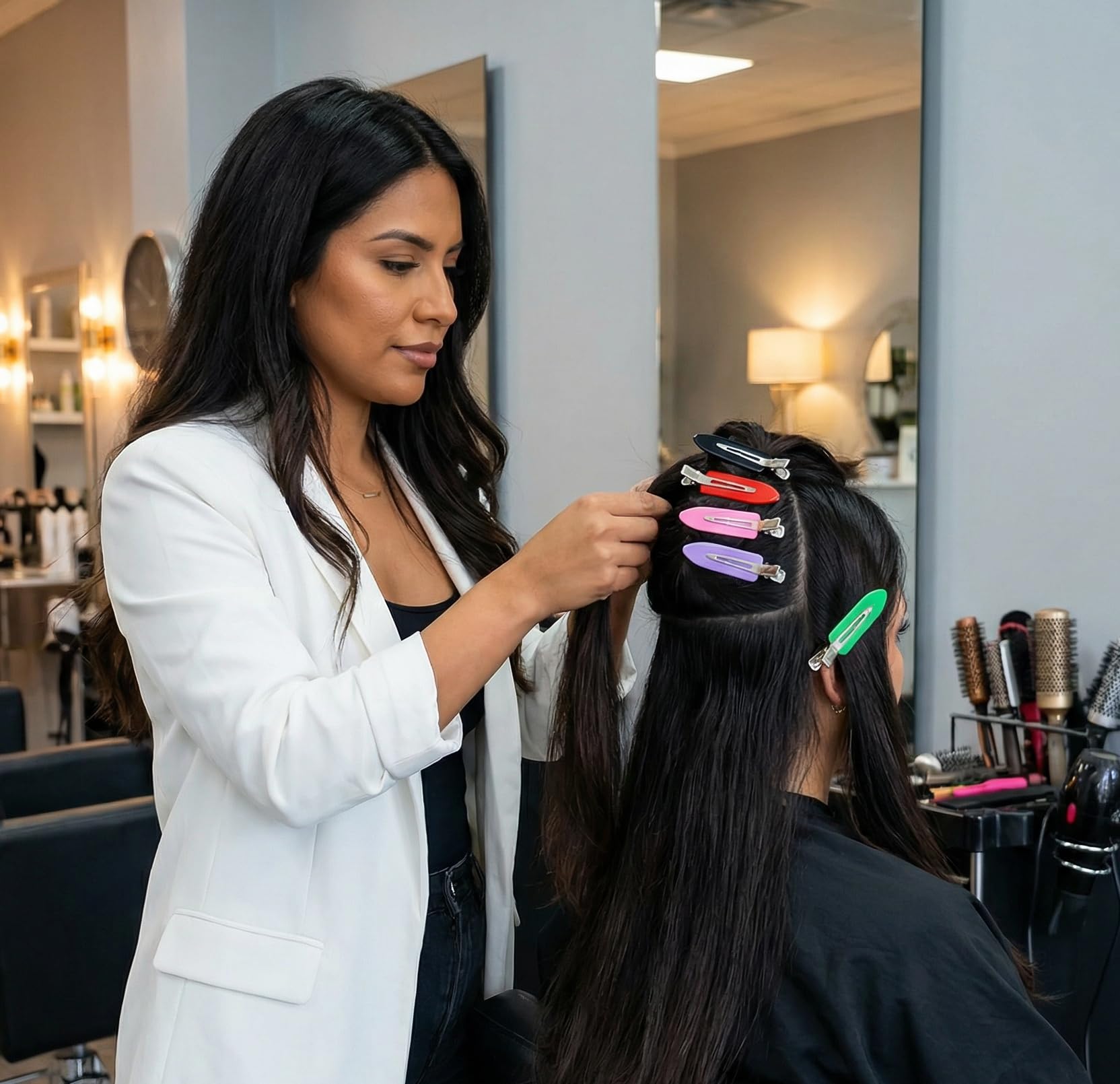 Eswala clip duradero para todo tipo de cabello sin tirones.