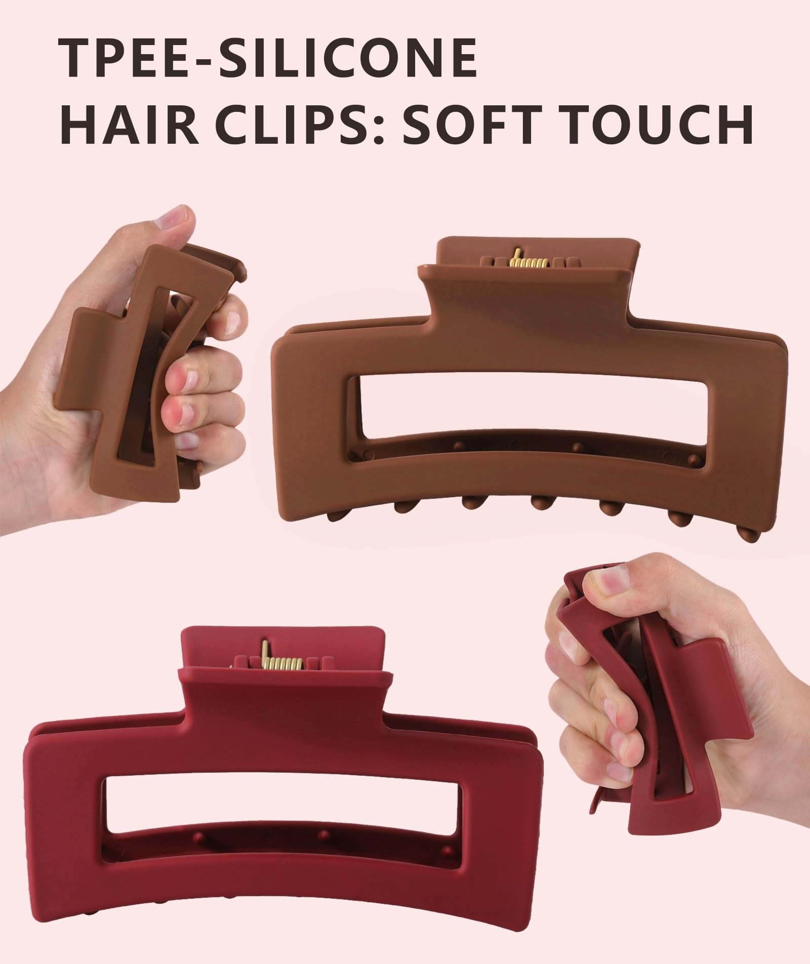 ETANEAR pinzas nube cabello acabado mate combina con diferentes looks.