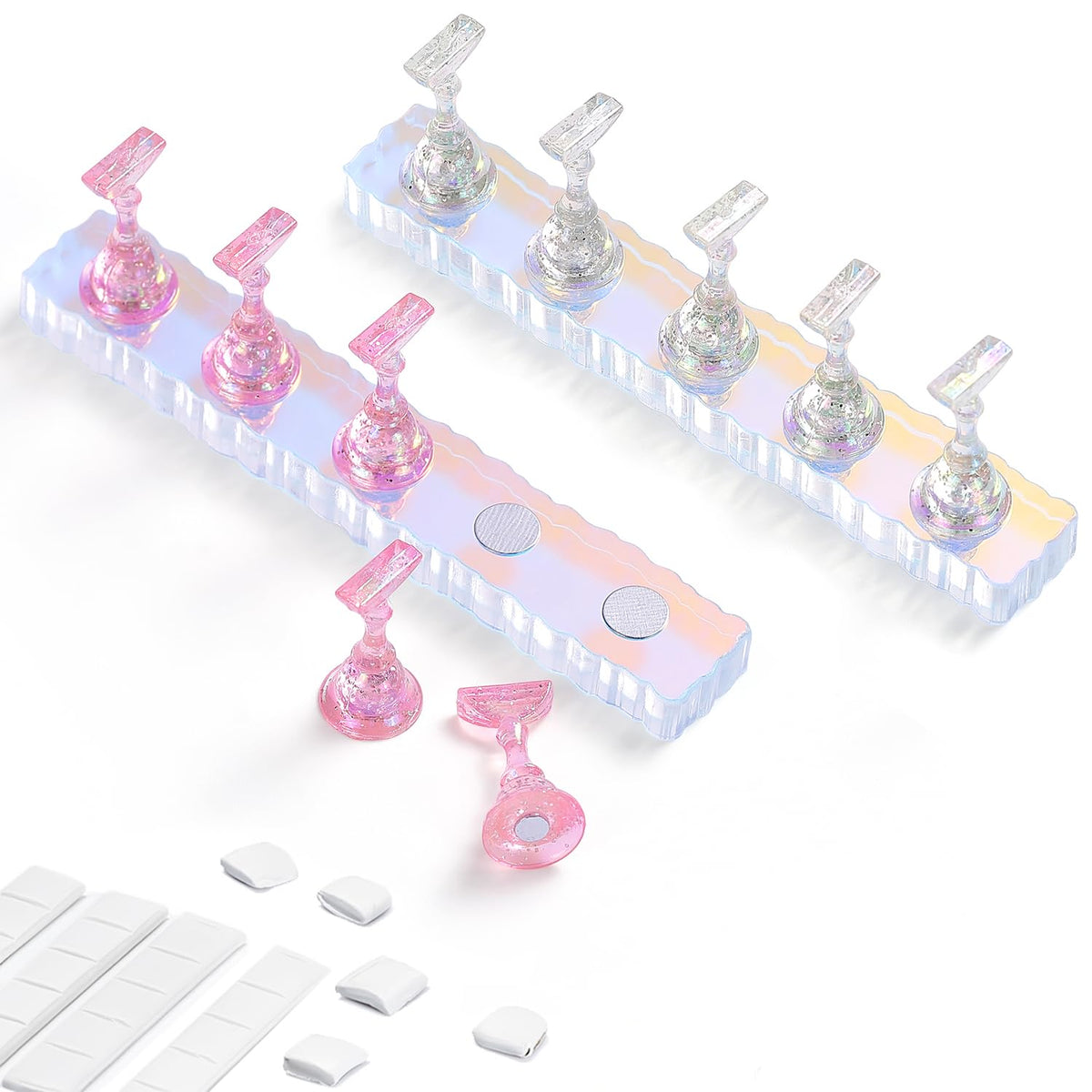 Etercycle base Aurora acrílica para exhibir uñas.