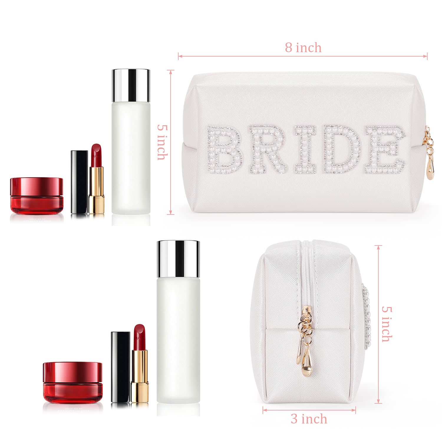 La bolsa Etercycle con perlas y cristales brillantes, opción elegante para la novia