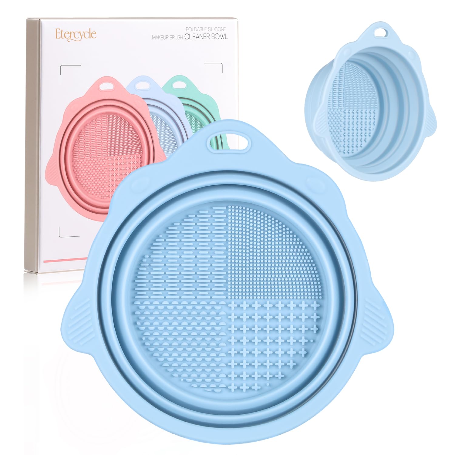 Etercycle cuenco plegable para pinceles: limpieza rápida y portátil.