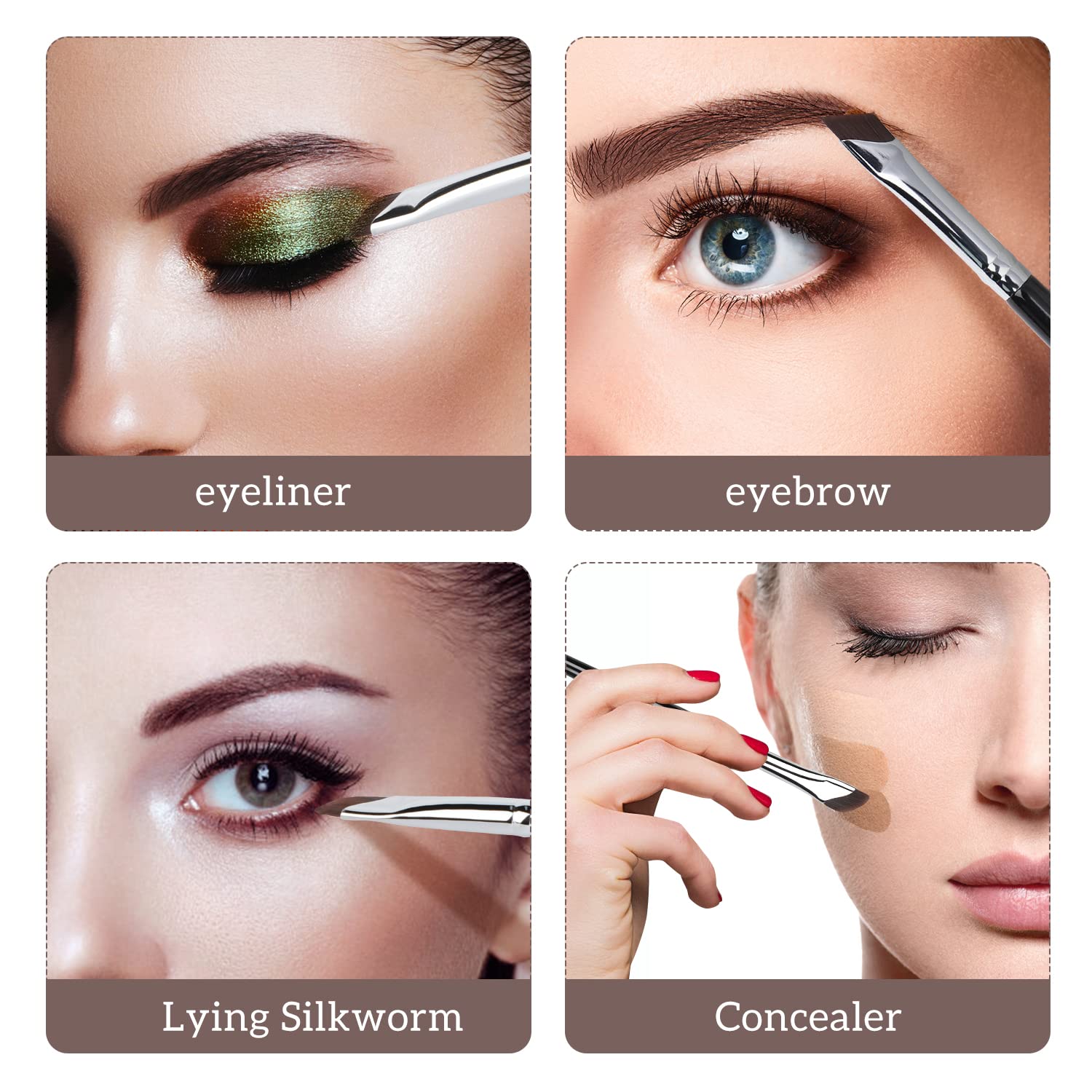 Conjunto versátil para cejas y delineado, ideal para retoques.