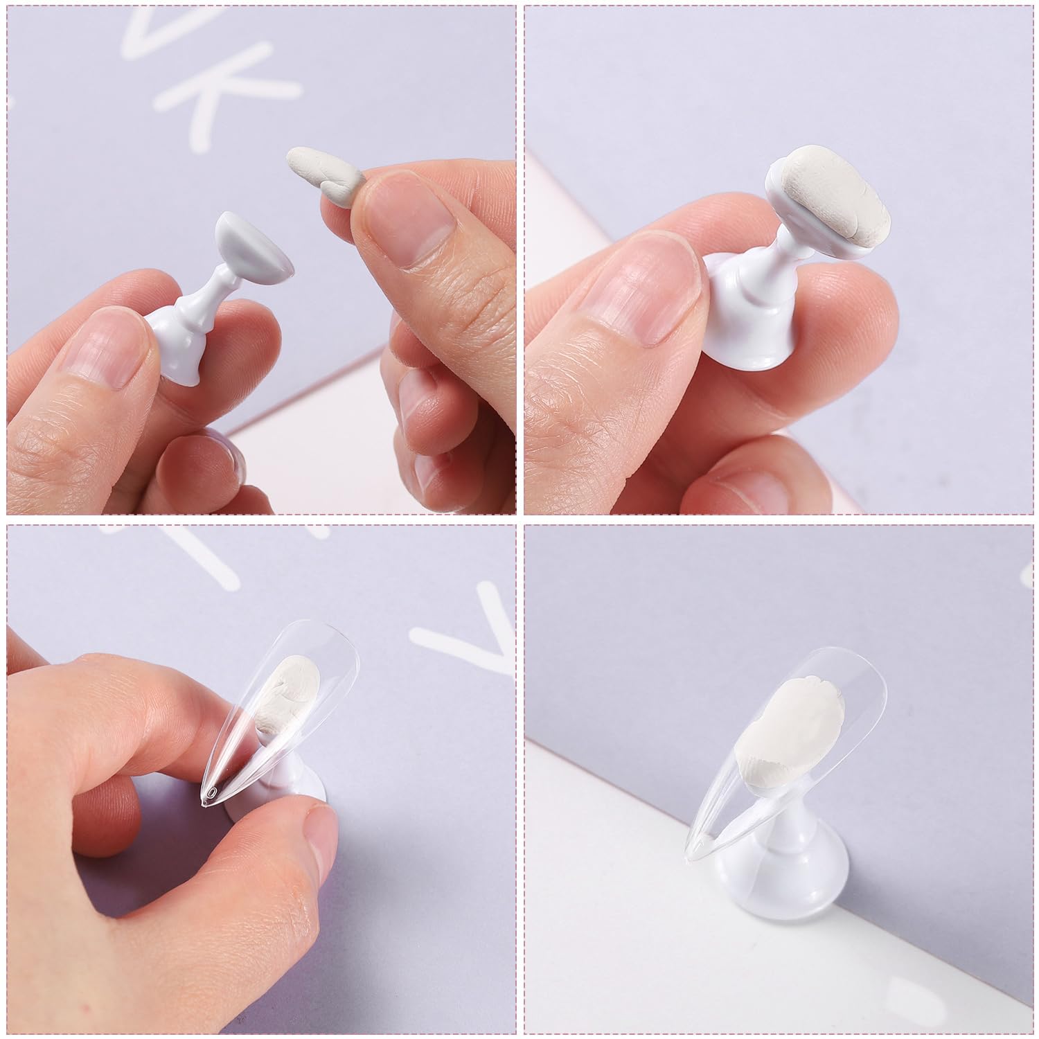 Etercycle: expositor de cristal para exhibir uñas con estabilidad.