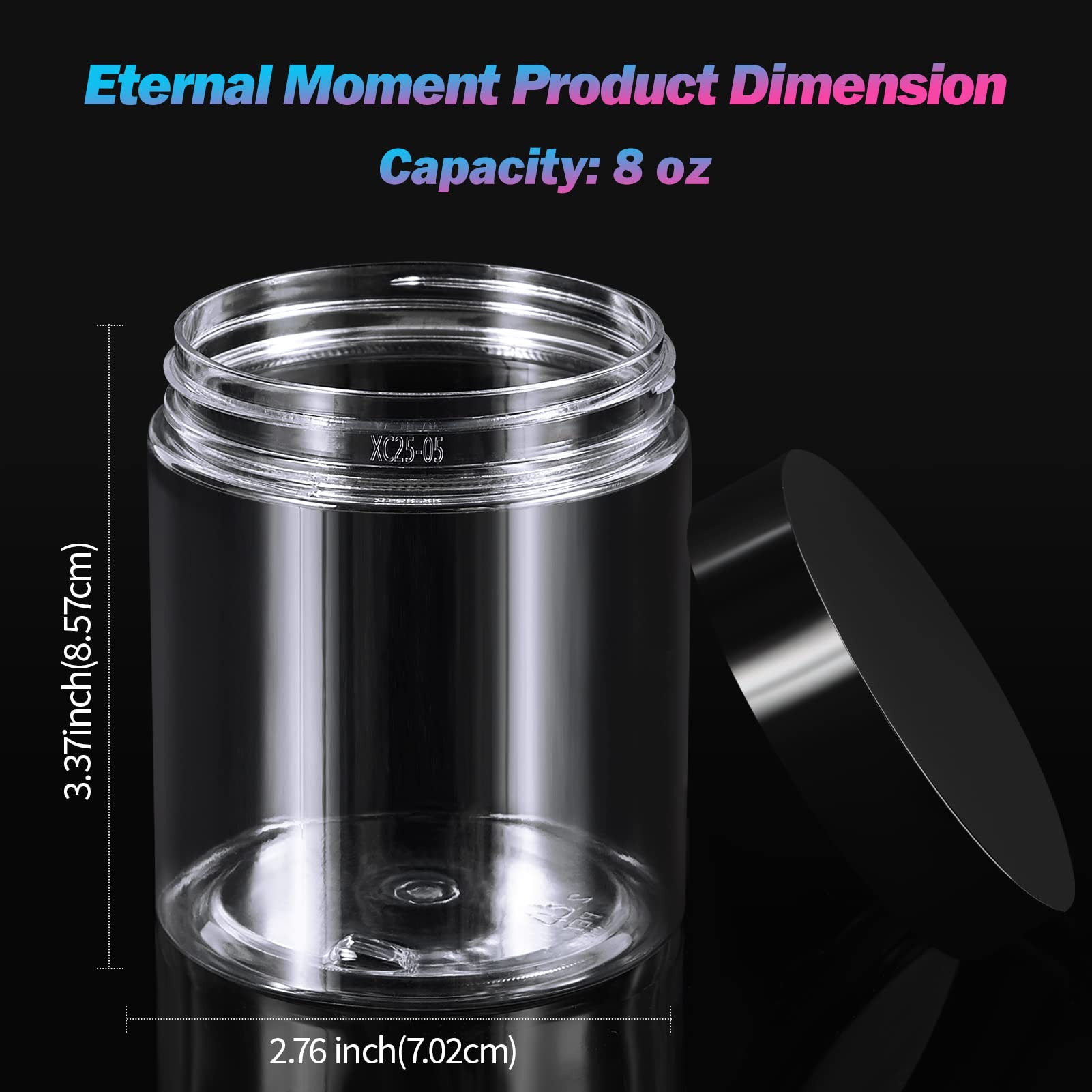 Frascos Eternal Moment 8 oz con crema dentro para muestras profesionales