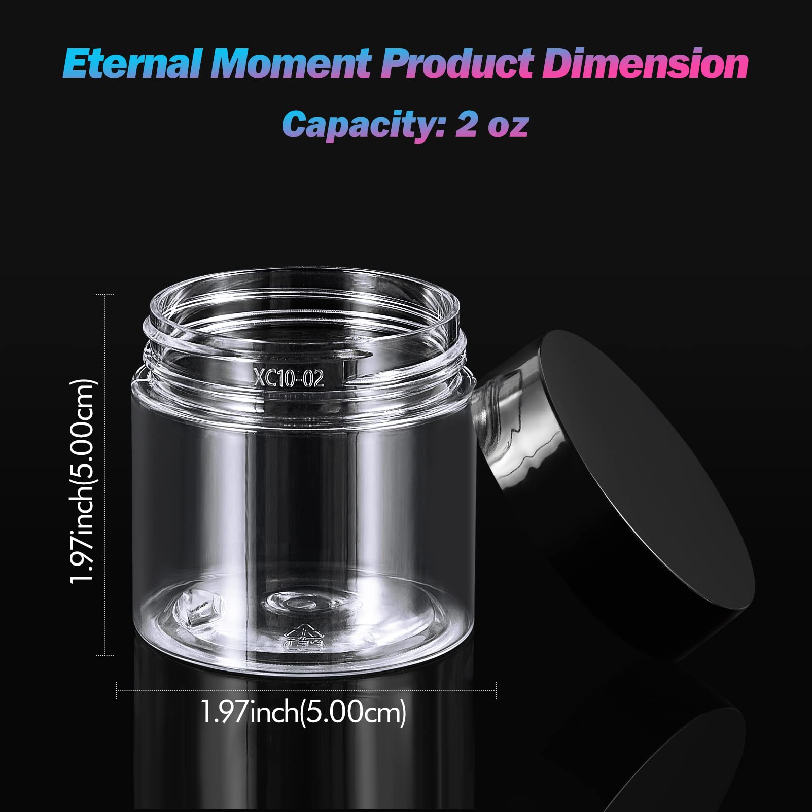 Jarras con sello de aire de Eternal Moment y espuma, para conservar formulaciones sin fugas.