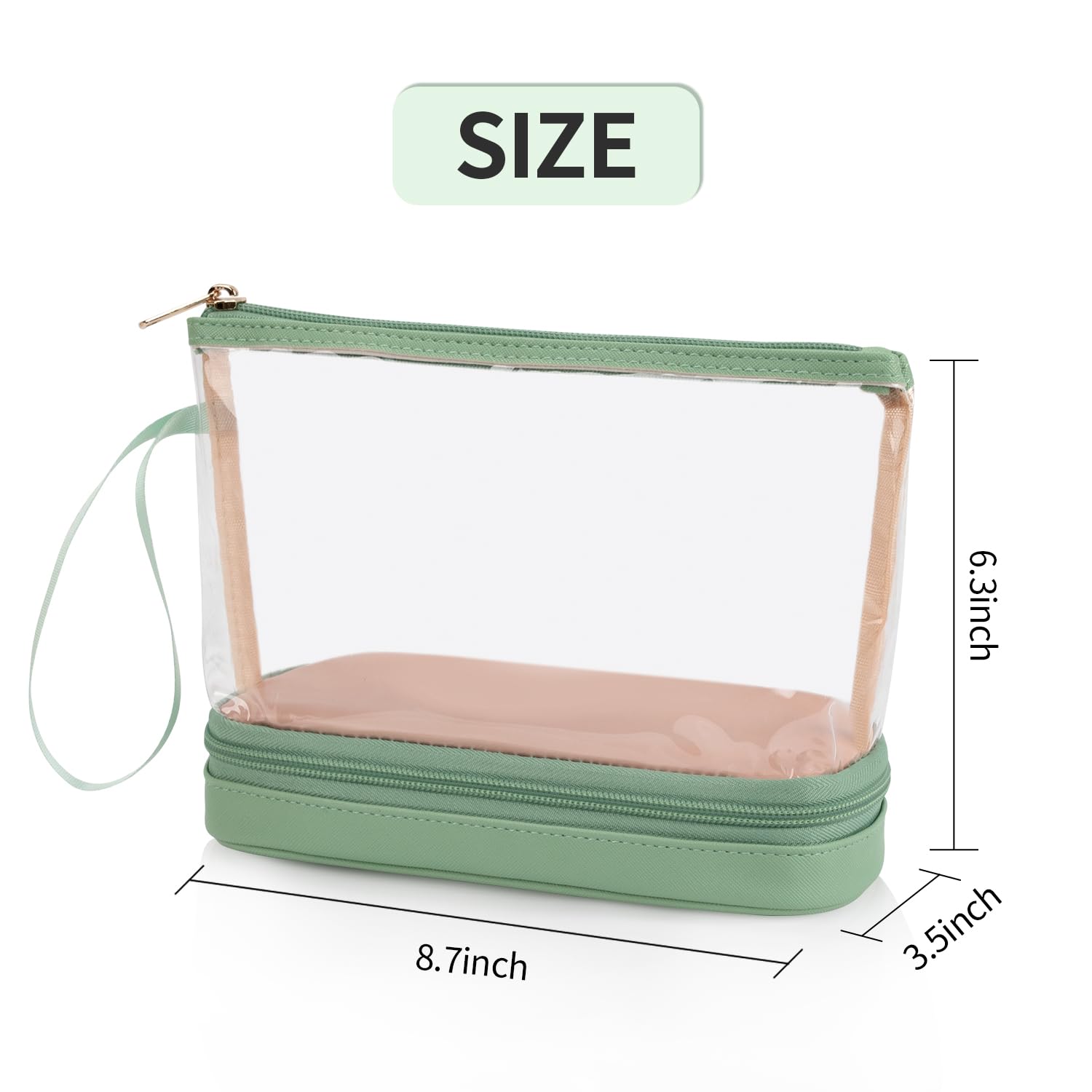 Ethereal bolsa maquillaje resistente al agua ligera, protege cosméticos en salidas