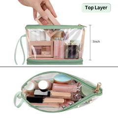 Ethereal bolsa maquillaje tamaño compacto, perfecto para viaje corto