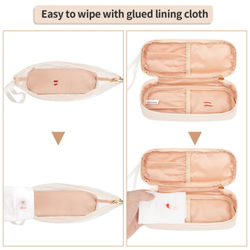 Bolsa Ethereal para viaje, guarda lo esencial de maquillaje.