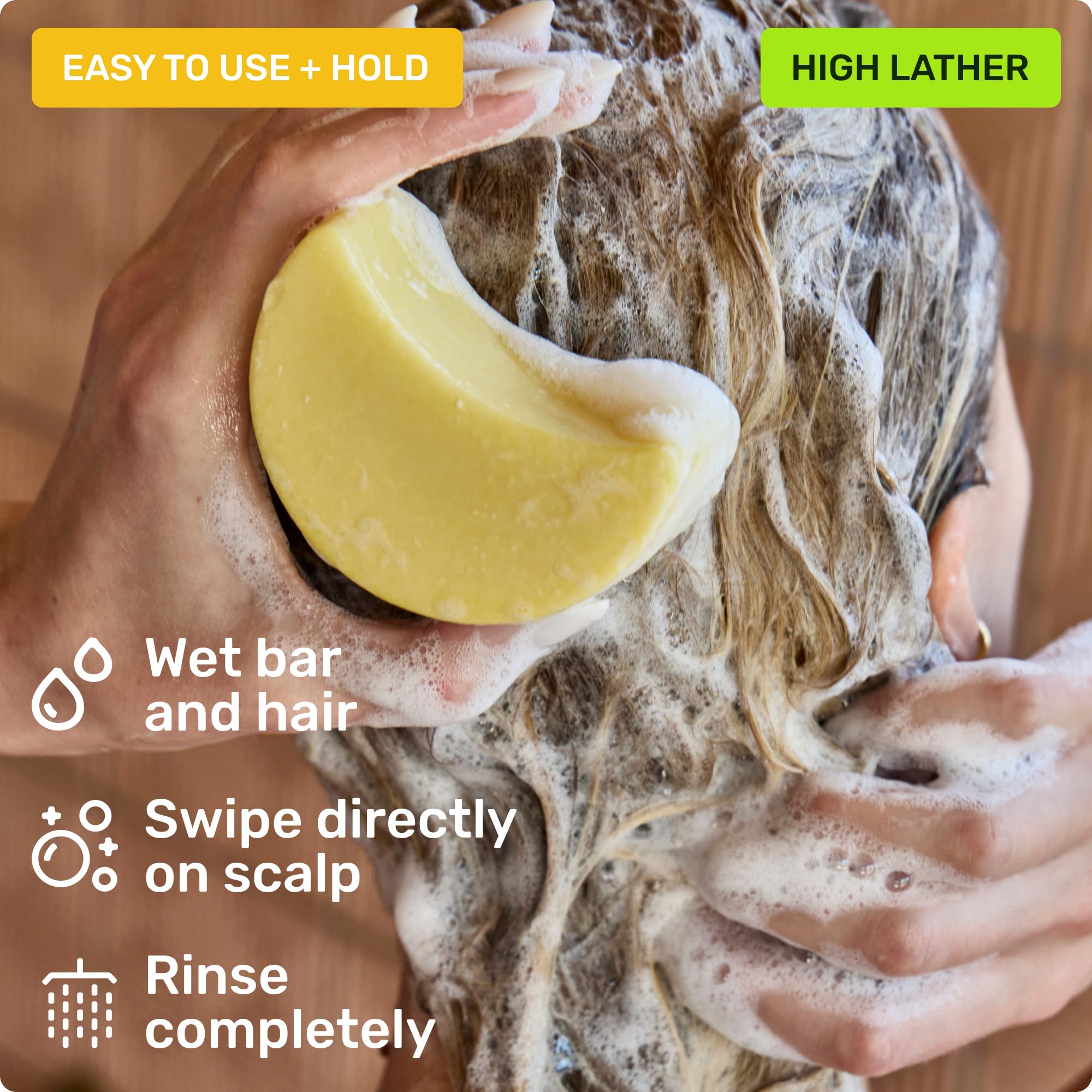 Ethique Clarifying Shampoo Bar para cabello con color mantiene el tono