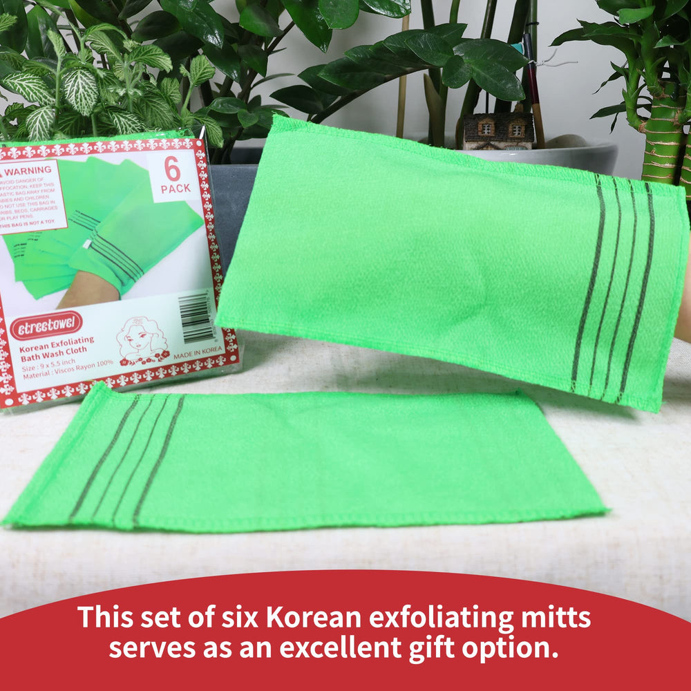 etreetowel guante exfoliante textura agradable para uso diario.