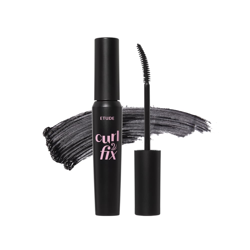 ETUDE Curl Fix Mascara, cepillo cuadrado para rizo definido sin grumos
