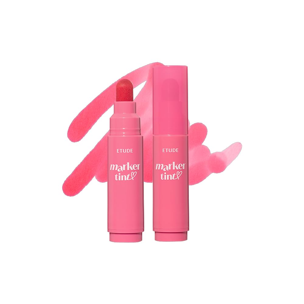 ETUDE Dear Darling Marker Tint #4 Mlik Strawberry en envase compacto para retoques rápidos