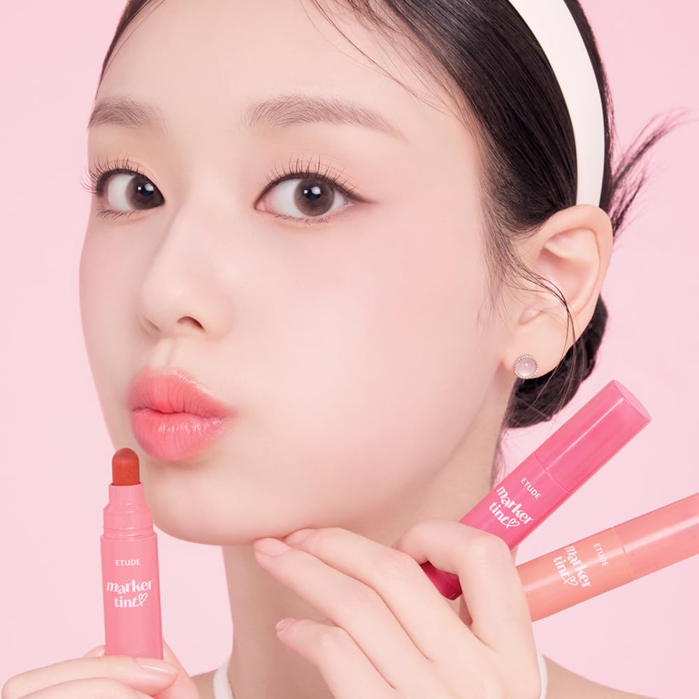 ETUDE Dear Darling Marker Tint #4 Mlik Strawberry hidratante y color en labios