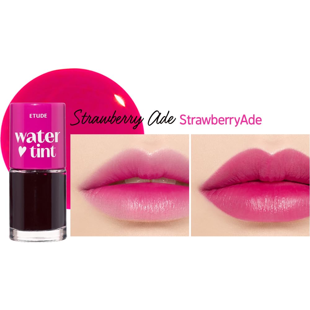 ETUDE Dear Darling Water Tint fresa Ade: color vivo y se puede superponer.