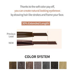 ETUDE Lápiz de Cejas: color natural y pigmento estable.