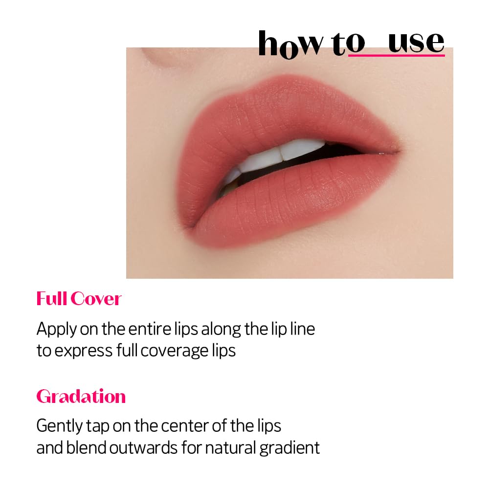 ETUDE Fixing Tint lightweight texture feels comfortable on lips