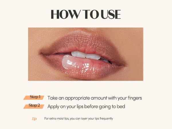 ETUDE mascarilla labial como bálsamo de noche para mejor textura al despertar.