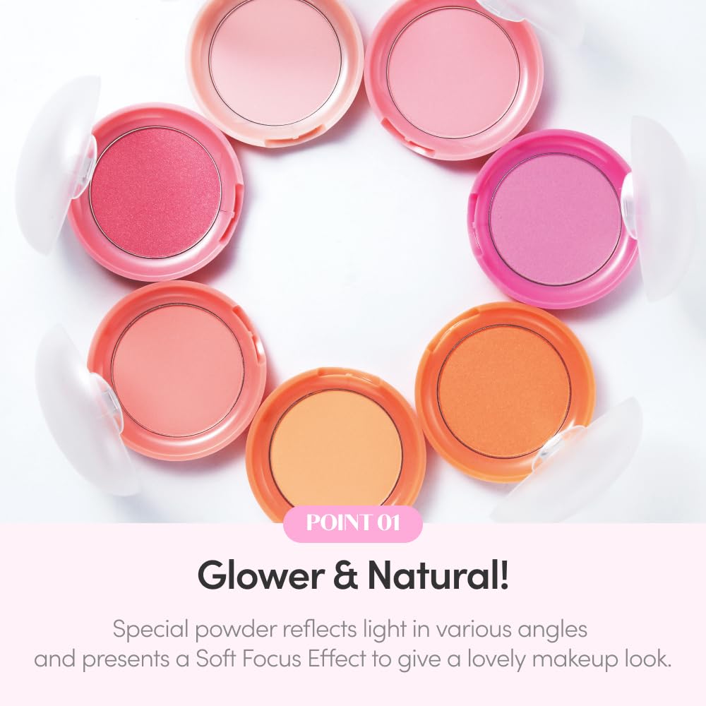 ETUDE Lovely Cookie Blusher pomelo jelly ayuda a controlar el sebo todo el día.