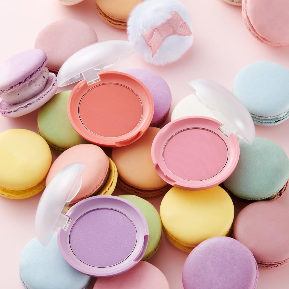 ETUDE Lovely Cookie Blusher pomelo jelly uso diario en tono natural.