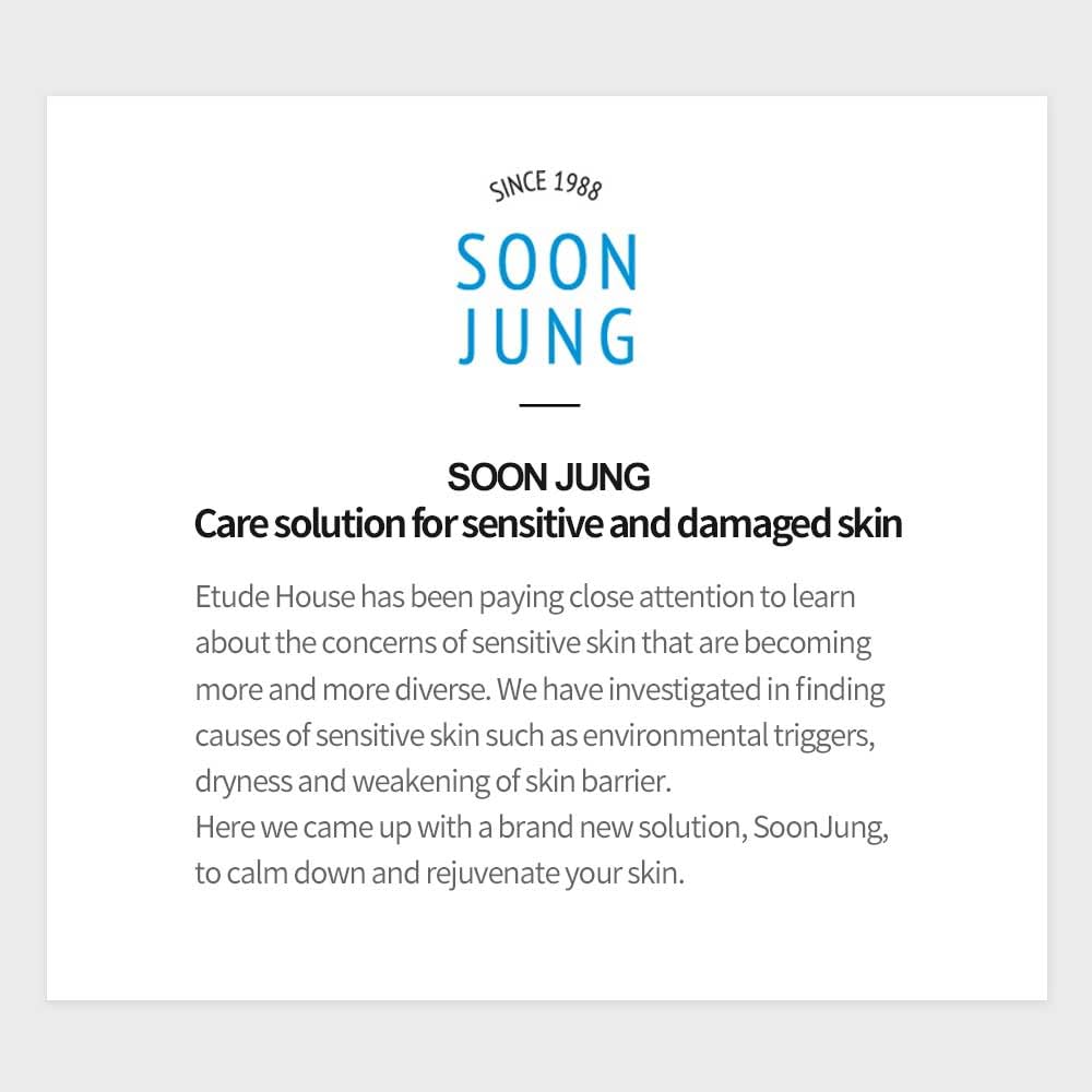 ETUDE SoonJung Panthenol Madecassoside: ingredientes clave para calma suave.