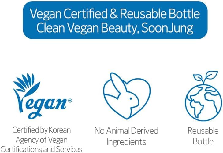 ETUDE SoonJung tonique, application sur paume pour hydration instantanée.