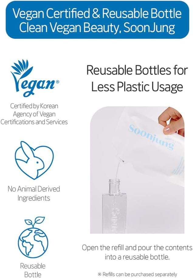 ETUDE SoonJung tonique, après nettoyage, peau sensible et réconfortée.