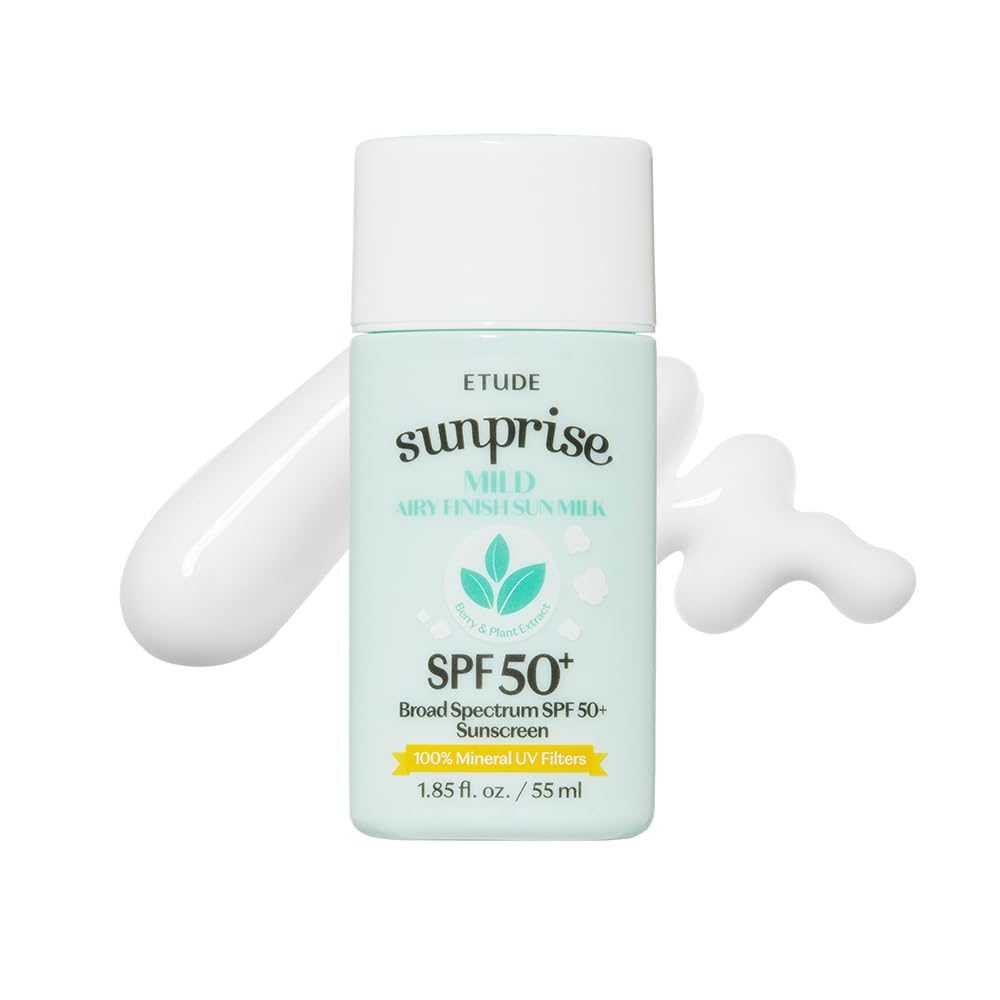 ETUDE Sunprise en bote, protector mineral SPF50+ para protección diaria.