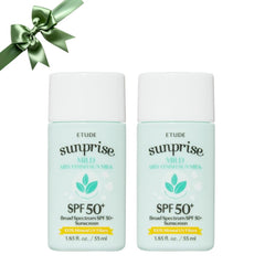 ETUDE Sunprise Duo 55ml: empaque elegante para regalo y cuidado diario.