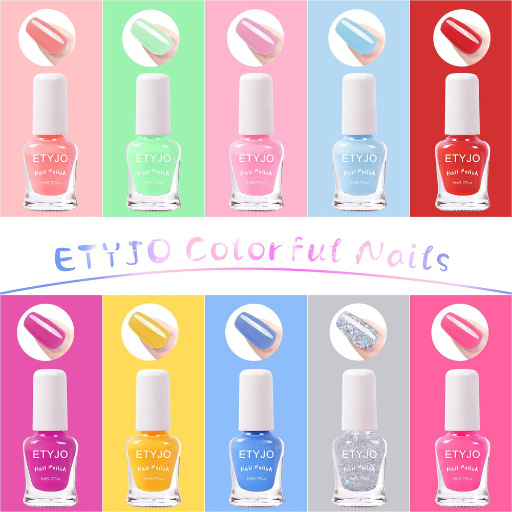 Etyjo Esmalte infantil con brillos: opción creativa para combinar colores.
