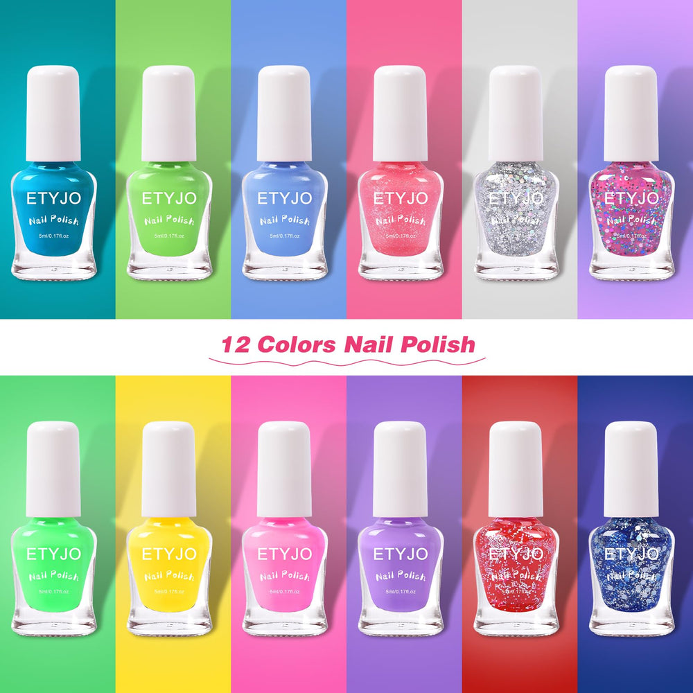 ETYJO Esmalte infantil: paleta de colores vibrantes para jugar sin complicaciones.
