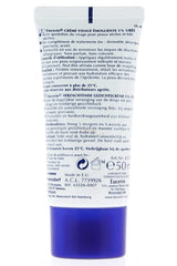 Texture close-up of Eucerin 5% Urea cream shows rich, creamy hydration