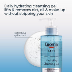 Eucerin: aplicación en rostro para limpiar sin resecar la piel.