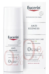 Eucerin crema-dia correctora de rojeces, frente, para un aspecto más uniforme.