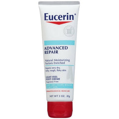 Eucerin Crema para Pies Avanzada, textura ligera para absorción rápida.