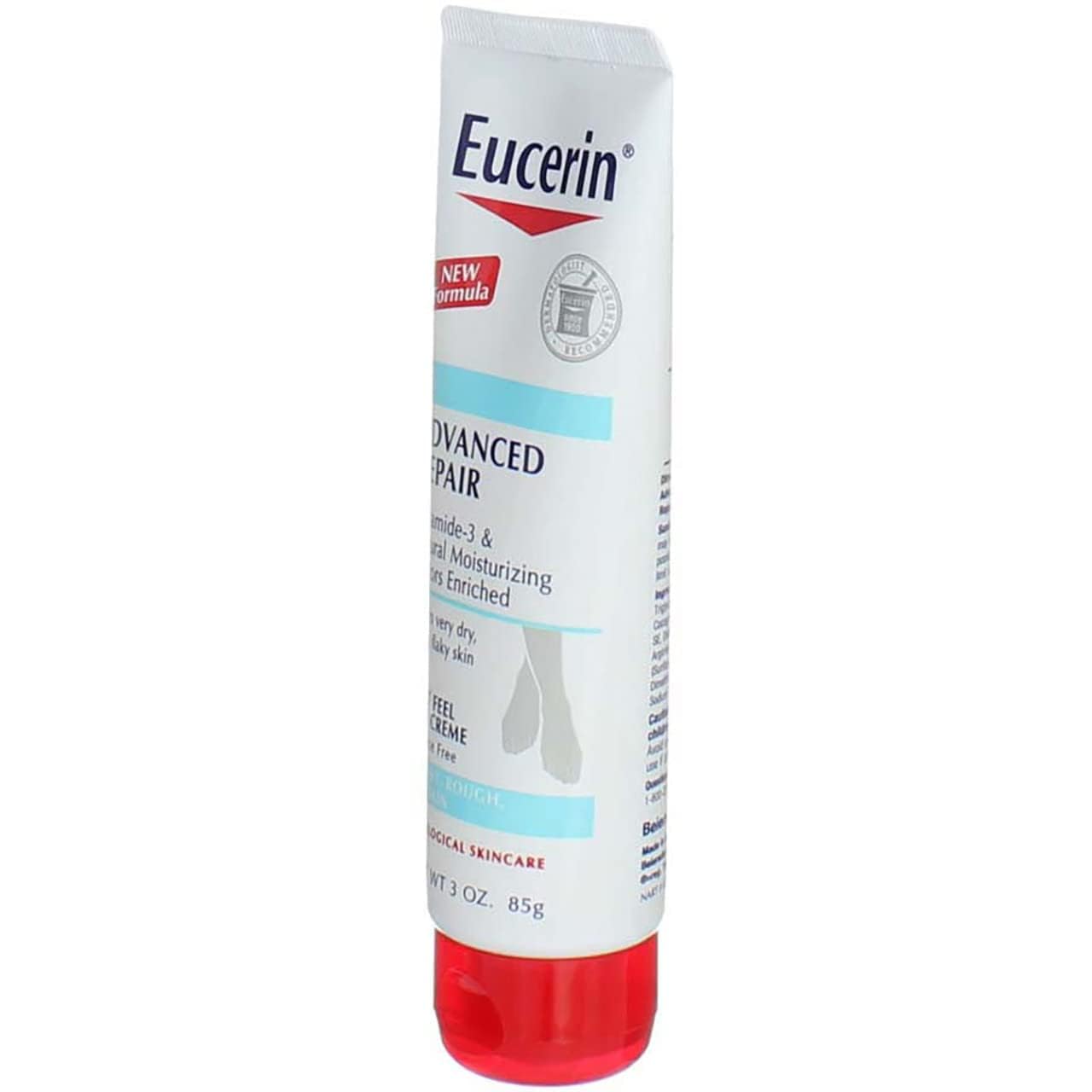 Eucerin Crema para Pies Envase 85 g, tamaño práctico.
