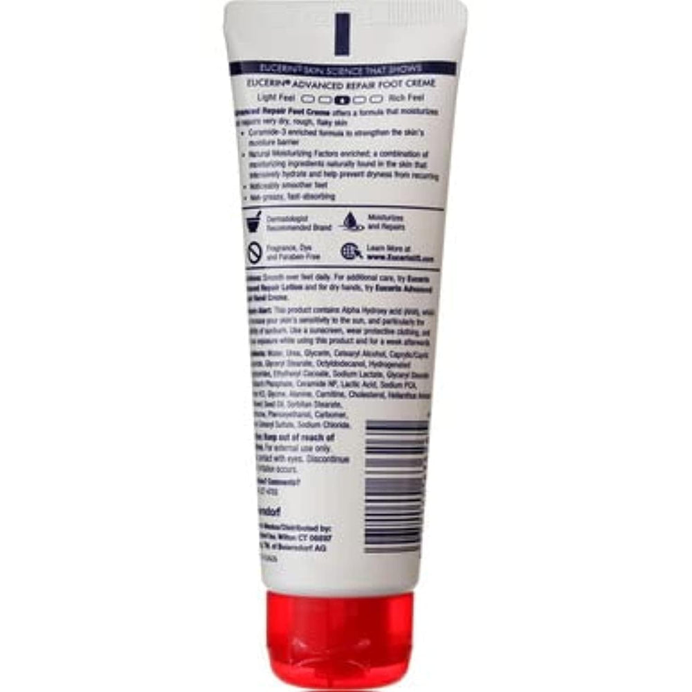 Eucerin Crema para Pies Uso Nocturno, aroma neutro.