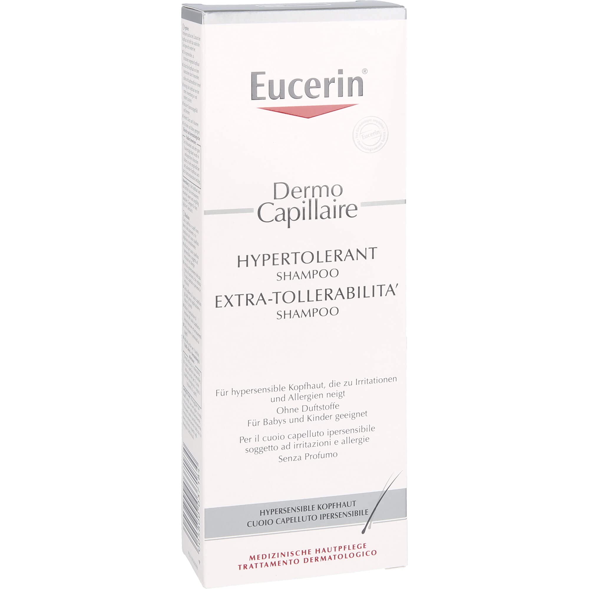 Eucerin Dermo Capilar Extra Tolerabilidad: reduce picor desde la primera aplicación.