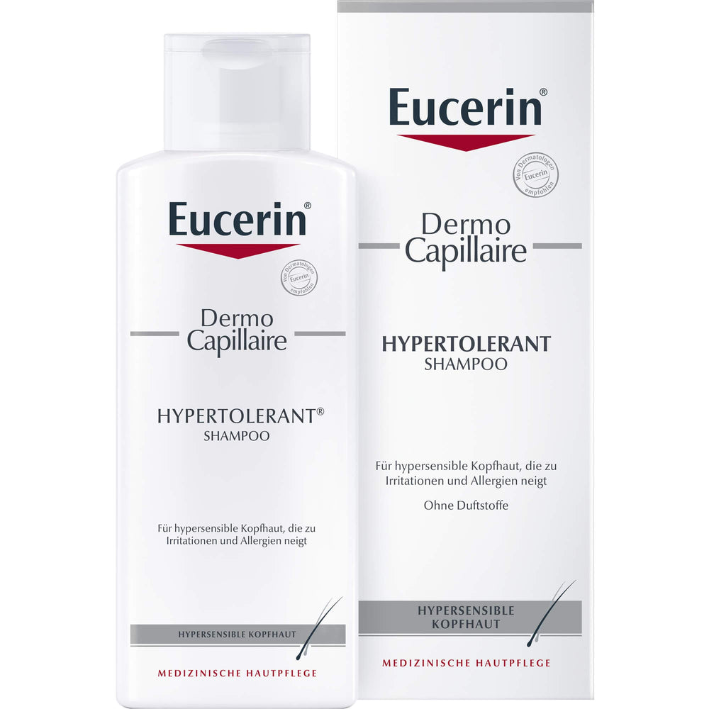 Eucerin Dermo Capilar Extra Tolerabilidad: apto para uso diario en cuero cabelludo sensible.