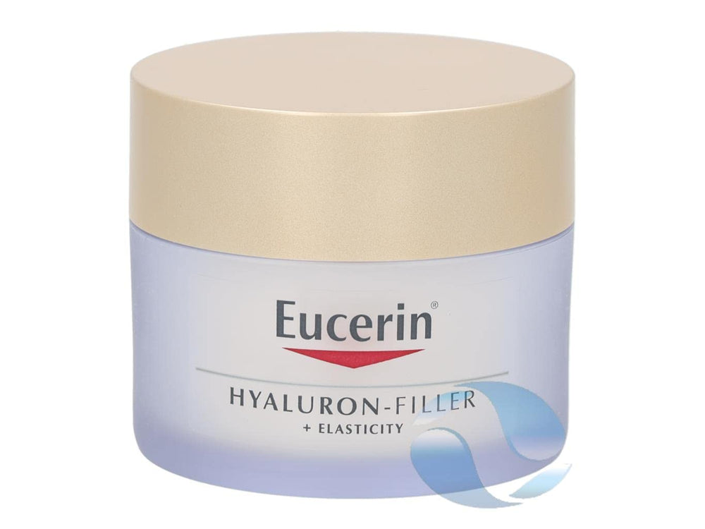 Eucerin Hyaluron-Filler + Elasticity crema de día en tubo, suaviza líneas y protege con SPF15