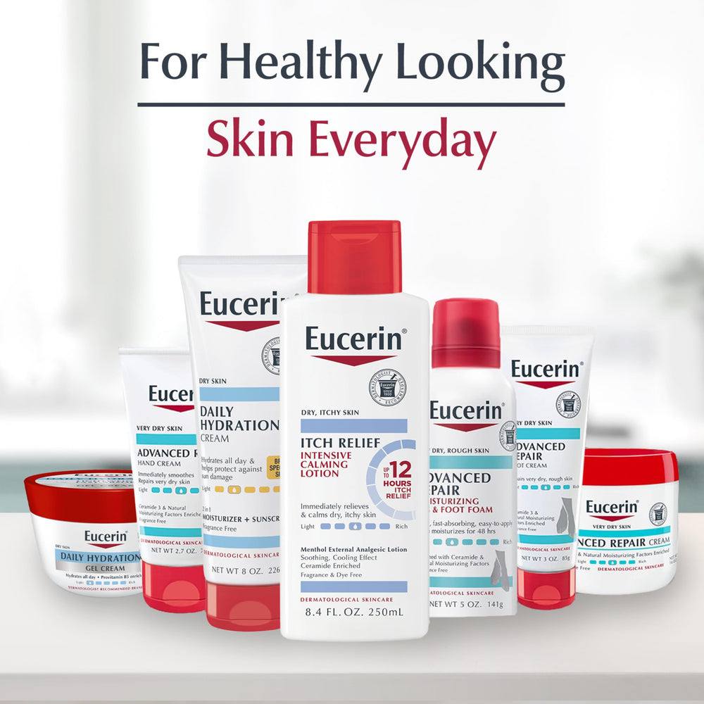 Pack de trois tubes Eucerin 8 oz pour facilité à la maison